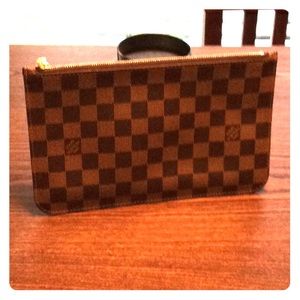 Louise Vuitton zipper clutch